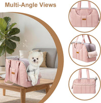 Dog Purse Carrier for Small Dogs Cats Rabbits Up to 12lbs - Pink - image 4