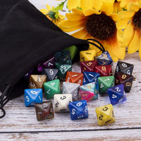 AUSTOR 35 Pieces 20 Sided Dice Polyhedral Dice Set Mixed Color Game - 8 Sideds - image 4