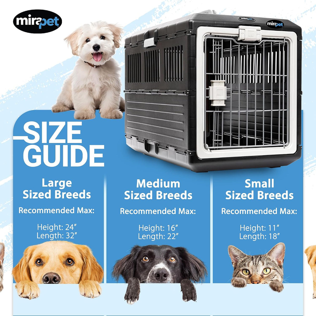 Collapsible Pet Carrier for Large Dogs & Cats - Small - Gray / with travel kit - image 3