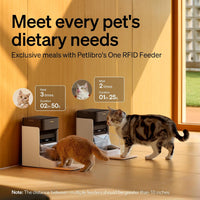PETLIBRO RFID Automatic Cat Feeder - Brown / 3L*2 pack - image 2