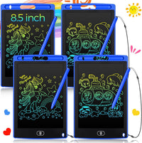 Zonon 4 Pcs LCD Writing Tablet for Kid, Red, Green, Pink - Blue