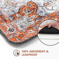 Washable Pee Pads for Dogs 2 Pack, Absorbent Reusable Puppy Pads Waterproof, Leakproof & Non-Slip Whelping Pad, Potty Training Pads for Dogs Playpen Mat 48x48
