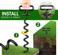 Dog Tie Out Stake, Heavy Duty Dog Stake for Outside – Essentials for Dogs - image 4