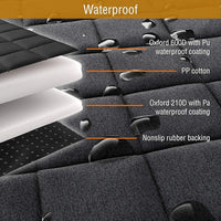 Active Pets Dog Car Seat Cover, Waterproof Front Seat Protector for SUV Truck Sedan, Pet Safety Travel Comfort System with Universal Fit, Pink