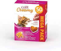 Catit Creamy Lickable Cat Treat, Healthy Cat Treat, Chicken & Shrimp, 50 Pack, 0.5 Ounce (Pack of 50)