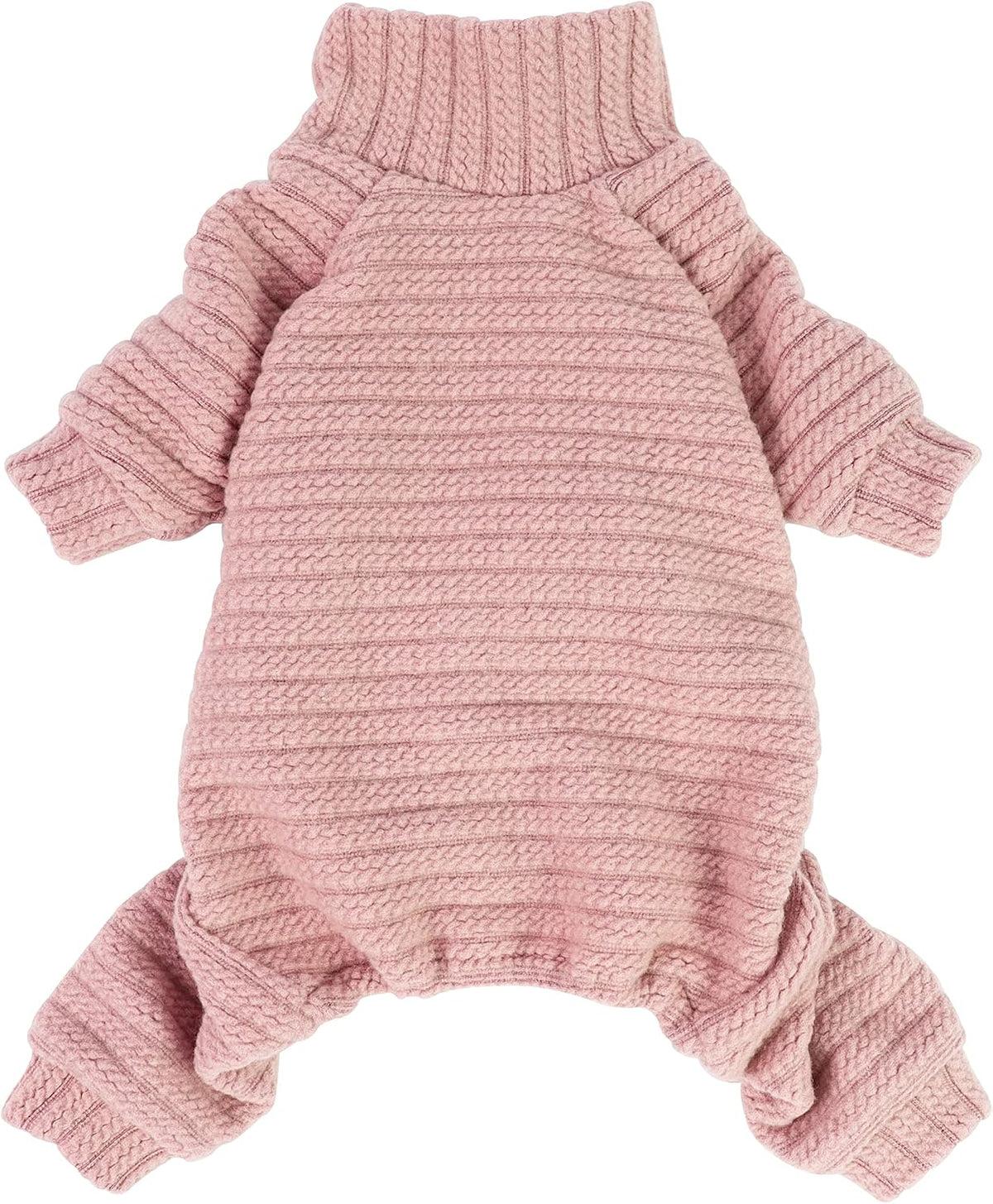 Fitwarm Turtleneck Raglan Dog Pajamas - XX-Large / Light Pink