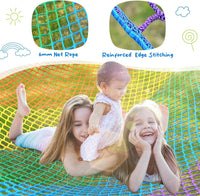 Hapfan 10 ft climbing dome with multi-color cargo net hammock for kids - view 3