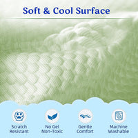 Mora Pets Dog Cooling Mat Instant Pet Cooling Pad Bed for Large Dogs - Green / 40-Inch (Large) - image 2