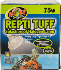 Zoo Med Turtle Tuff Splashproof Halogen Lamp 75 Watts – Essentials for Reptiles And Amphibians - 75 W (Pack of 1)