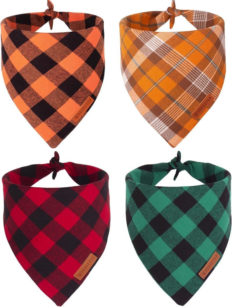 Halloween Thanksgiving Christmas Holiday Dog Bandanas - Large / Holiday