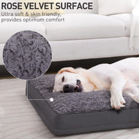 KSIIA Washable Dog Bed for Crate Waterproof for Medium Dogs - Grey / 35.0"L x 22.0"W x 3.0"Th - image 2
