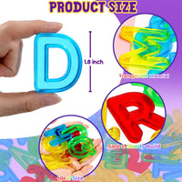 Bbiamsleep 67 Pcs Plastic Practice Set Transparent Letters and Numbers – Fun for Kids & Family - 67PCS - image 2