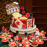 Hooqict 43 piece Halloween cake topper set with sign, tombstone, skulls, trees and spiders - view 36