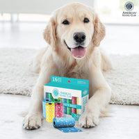 AKC Dog Poop Bags, 16 Rolls, Easy-Tear Bags, Assorted Colors - Toy Print / 240 Count - image 2