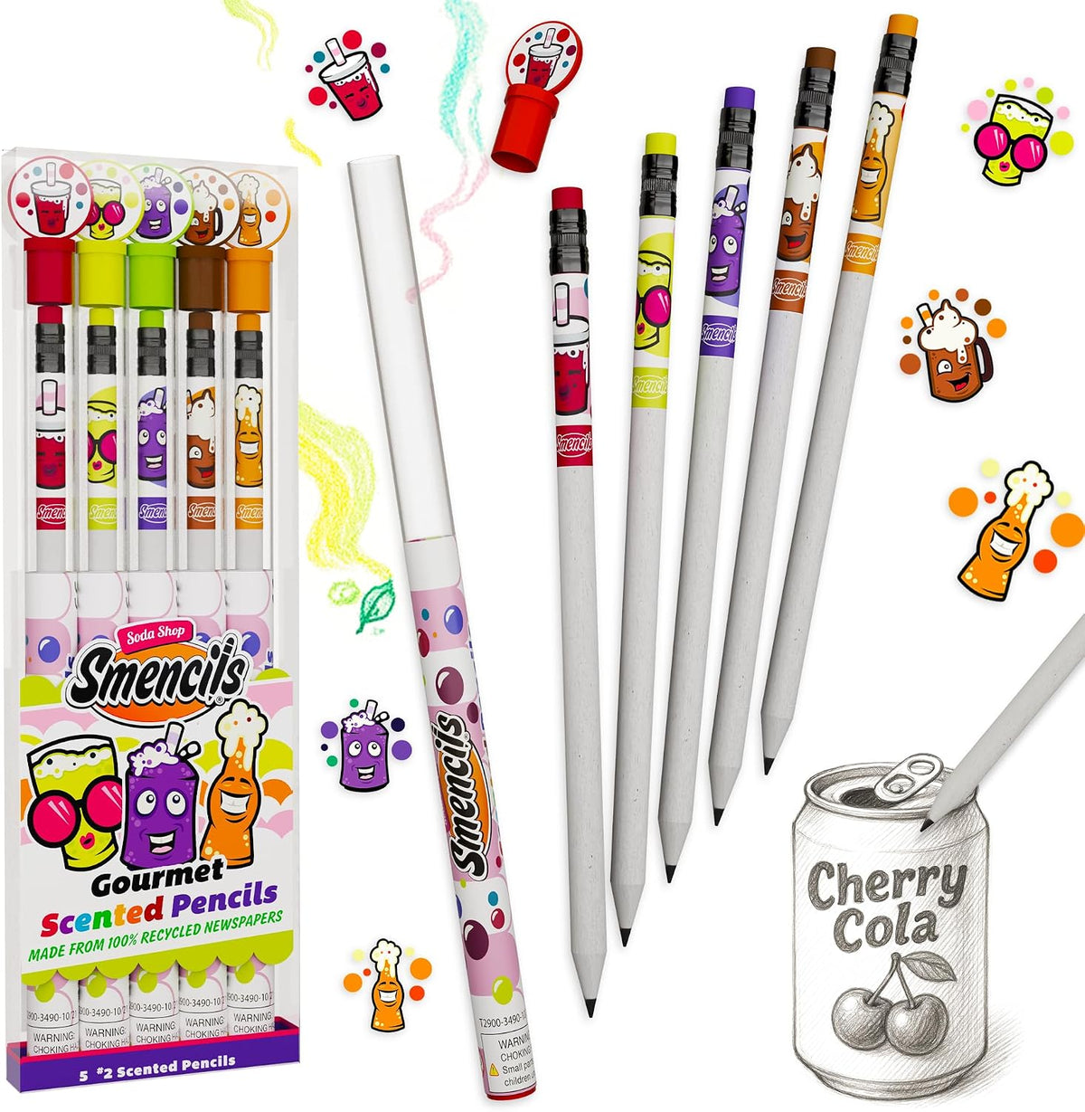 Halloween Smencils, HB #2 Gourmet Scented Pencils - SODA Shop - image 4