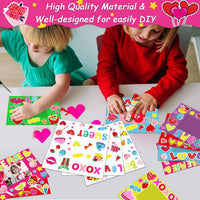 30 Packs Halloween Arts and Crafts for Kids Picture Frame Craft Kits - Valentine’s Day - image 4