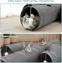 Ownpets Cactus Cat Tunnel 12" with Peek Holes for Indoor Large Cat - Cactus Shape / 12 Inches in Diameter - image 3