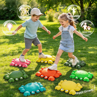 TOPNEW crab balance stepping stones for kids in bright colors, set of 6 - view 15