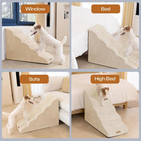 Miorun Dog Stairs for High Beds - Beige / 5.0 / Cover 24.5"H - image 3