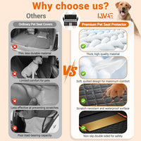 IJVAE Dog Seat Cover for Back Seat - White / For Car/SUV/Small Truck - image 3