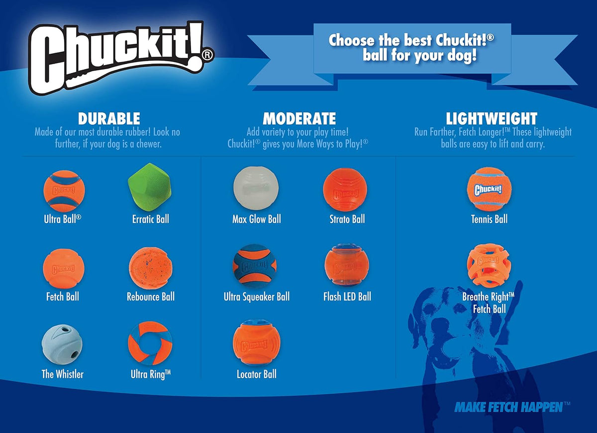 Chuckit! Max Glowin the Dark Bouncy Ball for Dogs, Large 3in - Small / Pack of 1 - image 4