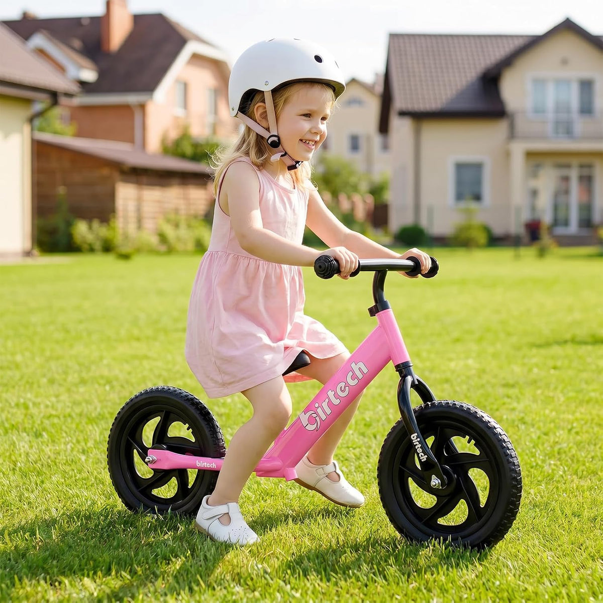 Birtech Balance Bike for 2-5 Years Old Kids 12 Inch Toddler Balance - Pink - image 3