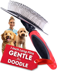 Poodle Comb with Rotating Teeth - 8 Inch x 4.8