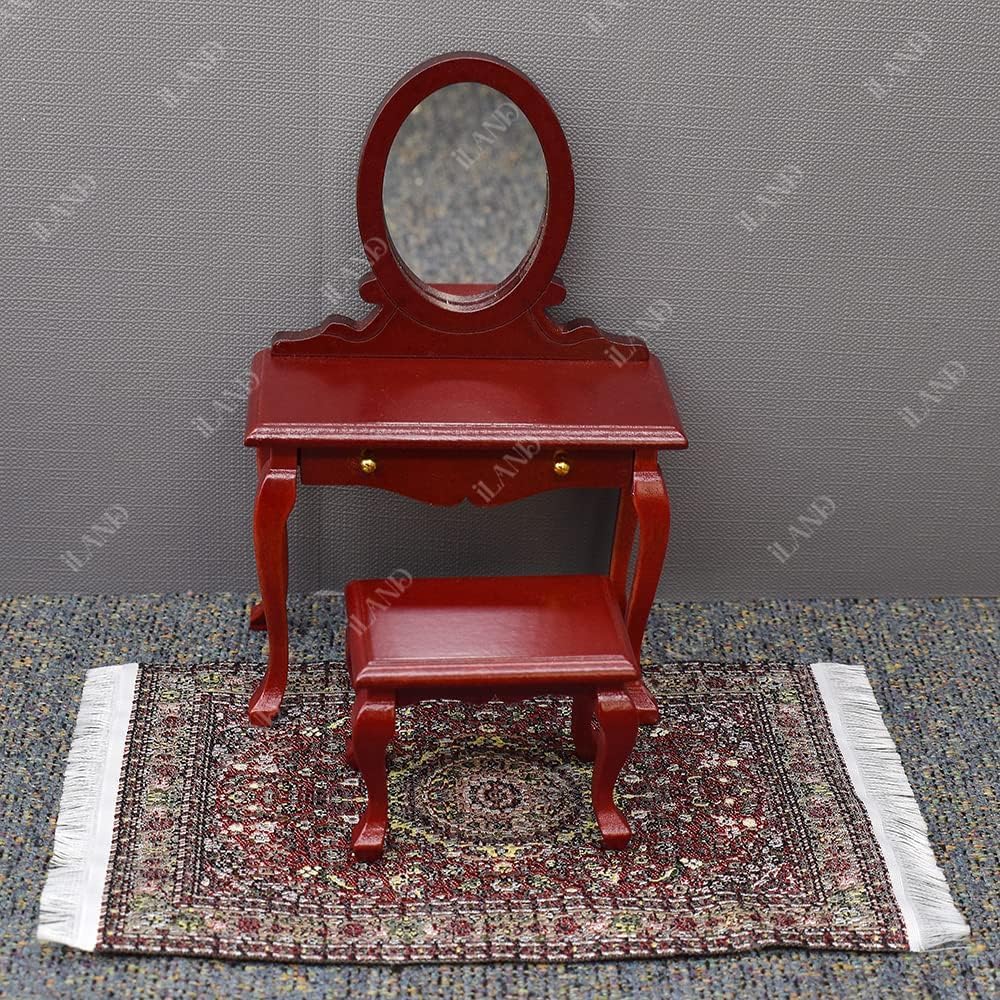 iLAND Miniature Dollhouse Accessories of Carpet for Dollhouse - 2pcs Love - image 4