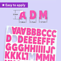 KRAFUN felt letter stickers with alphabet, numbers, stars and hearts - view 7