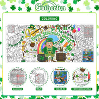 Halloween Activity Poster, Halloween Tablecloth for Kids - St. Patrick's Day - image 3