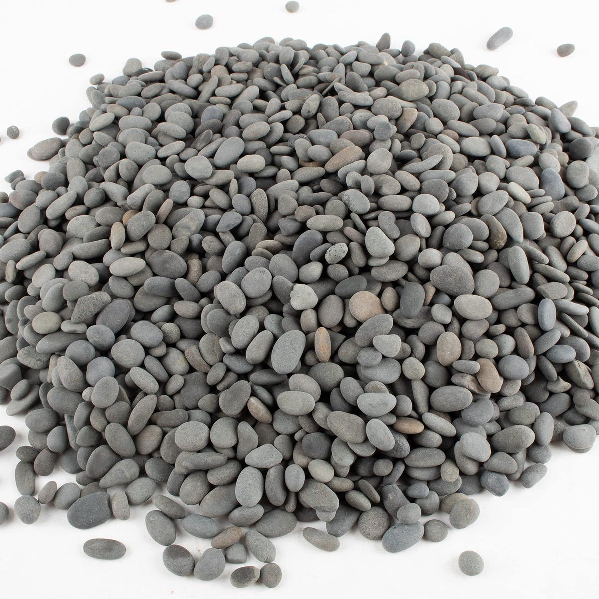 CJGQ Decorative River Rocks Pebbles for Succulents - 7lb / Black-Medium