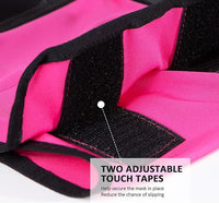 Horse Fly Mask Large Space Breathable UV Protection Equine Mask with Reflective Features on Ears Hot Pink M