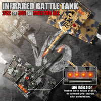 Supdex 1/24 RC battle tank set, M1A2 and Leopard II tanks with remotes - view 6