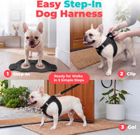 Voyager Step-in Air Dog Vest Harness - Black / L (Chest: 18 - 20.5") - image 2