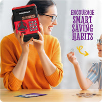 Piggy Bank for Kids, Electronic Money Saving Box w/Code - Red - image 4