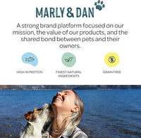Marly & Dan Salmon Treats for Cats with Sweet Potato & Tumeric, Tummy & Digestion Recipe, 3-oz Bag
