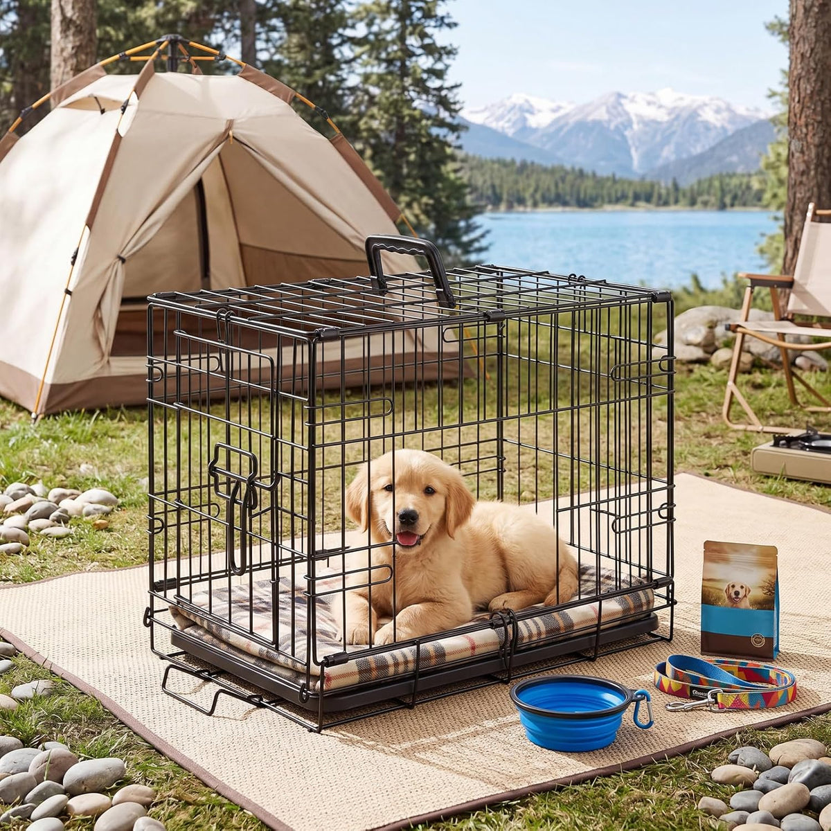 Sweetcrispy 36 Inch Dog Crate, Medium Dog Cage - Single Door / 18.0"L x 12.0"W x 14.0"H - image 4