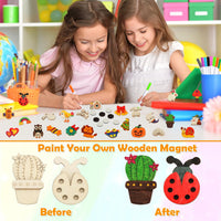 48 Pcs DIY Wooden Magnets - image 3