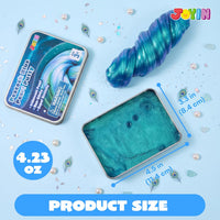 JOYIN Galaxy Color-Changing Putty, Slime for Kids 4.2oz - Peacock Aurora - image 2
