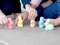 Kid Made Modern Sidewalk Chalk Set for Kids, Washable - Multicolor - Bunny - image 4