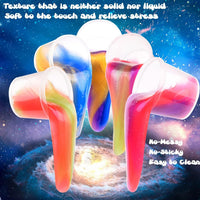 4 Pack Galaxy Slime Kit, Party Favors for Kids, Non Sticky, Wet - Galaxy 60 Pack - image 3