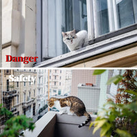 Cat Netting Balcony, UV & Weather-Resistant Cat Balcony Safety Net, Transparent Nylon Pet Mesh - Transparent 10x20ft - image 3