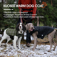 Kuoser Waterproof Dog Coat - Olive Green / 3X-Large (Pack of 1) - image 2