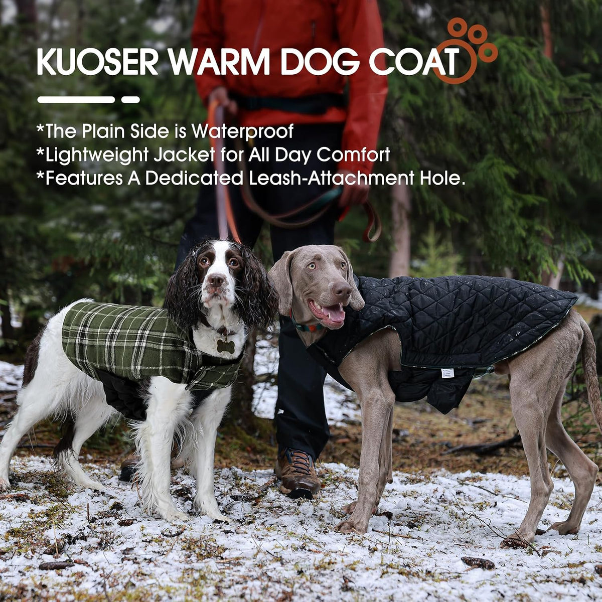 Kuoser Waterproof Dog Coat - Olive Green / 3X-Large (Pack of 1) - image 2
