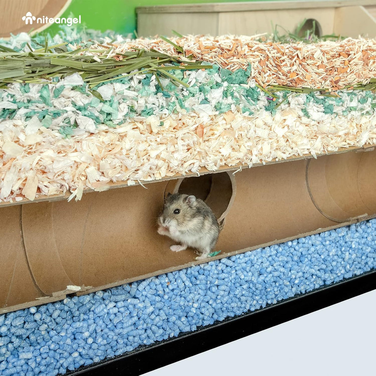 Niteangel Creative & Composable Hamster Tunnel: Edible Water Hyacinth - Half Tunnel Set - image 4