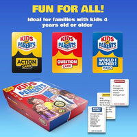 Kids VS Parents – A Hilarious Family Game with Conversation Starters & Fun Challenges – Card Game for Kids, Teens & Adults | Perfect for Game Night, Travel, or Gifts