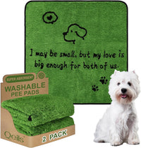 Reusable Dog Pee Pads, Washable Puppy Pads - Flannel / 36"x36"(pack of 2)