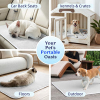 Mora Pets Dog Cooling Mat Instant Pet Cooling Pad Bed for Large Dogs - Grey / 28-Inch (Small) - image 4