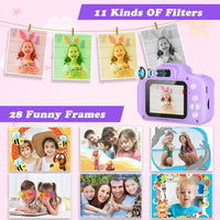 Zeacool Kids Camera, HD Digital Video Camera - Purple - image 3