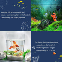 onesimcr Floating Fish Tank Decorations, Aquarium Decorations - Orange - image 4